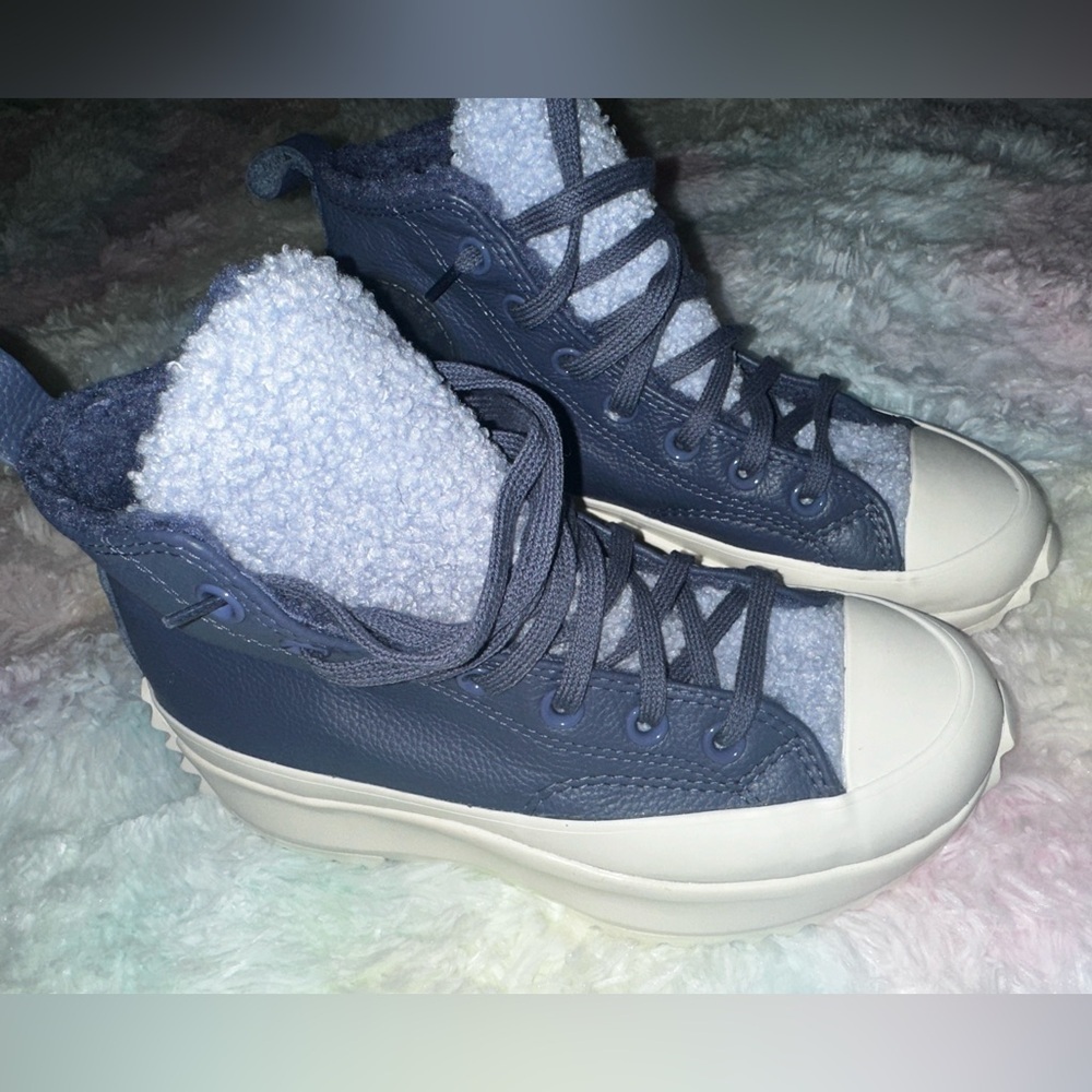 New Converse Run Star Hike Hi Steel/Concord/Ghost 172058C Size 37.5 - Picture 2 of 9